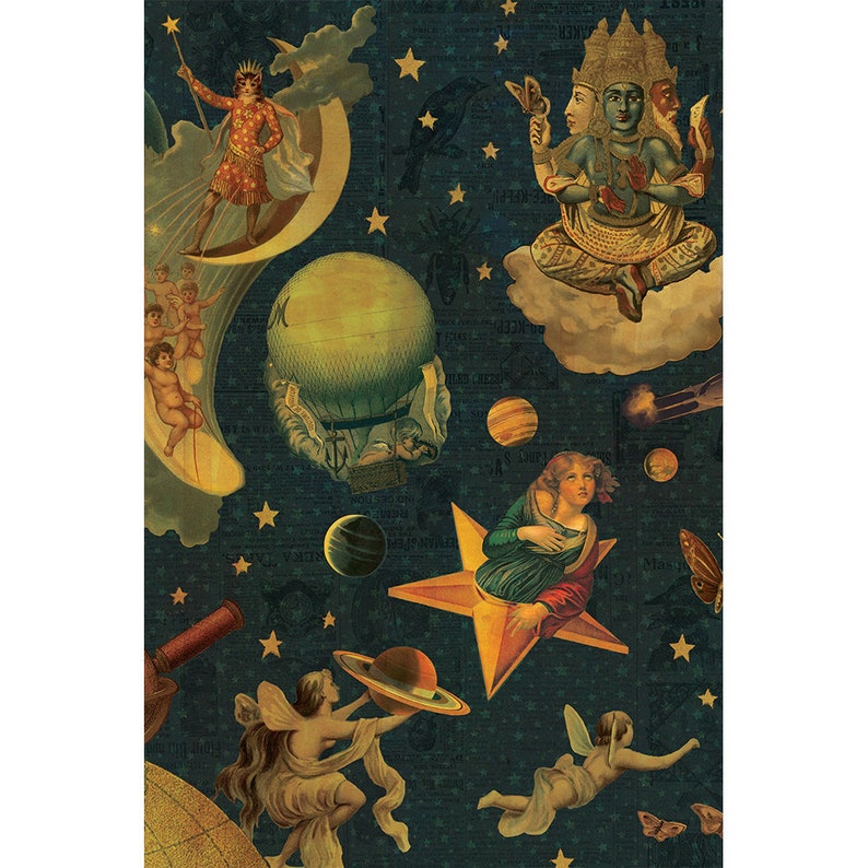 Smashing Pumpkins Mellon Collie Uomo Donna Album musicale / 2023 Poster di film minimalista / Poster di stoffa di tela di alta qualità / Stampa di poster classici immagine 3