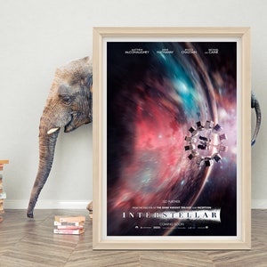 Interstellar Movie Poster Wall Art | 2023 Movie Poster | High Quality Canvas Cloth Poster | Interstellar Classic Film Poster Print