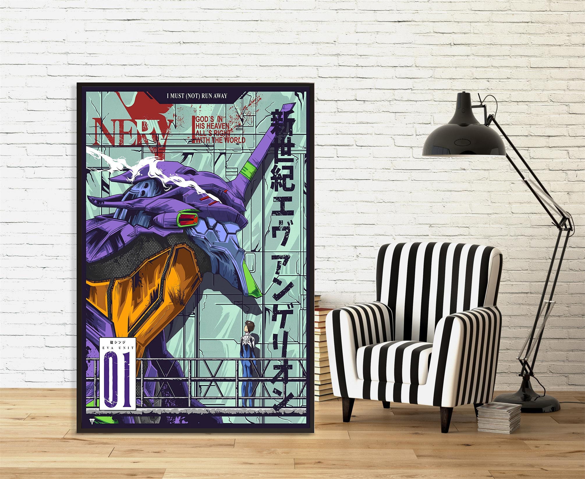 新世紀エヴァンゲリオン EVA 初号機 ポスター | 2024年ミニマリスト 
