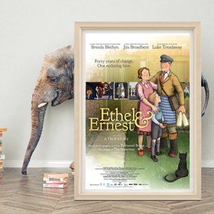 Ethel & Ernest (2016) Movie Poster Wall Art | 2023 Minimalist Movie Poster | High Quality Canvas Cloth Poster | Classic Movie Poster Print