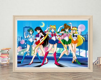 セーラームーン VS レザーフェイス A3プリント：サイン入り限定版