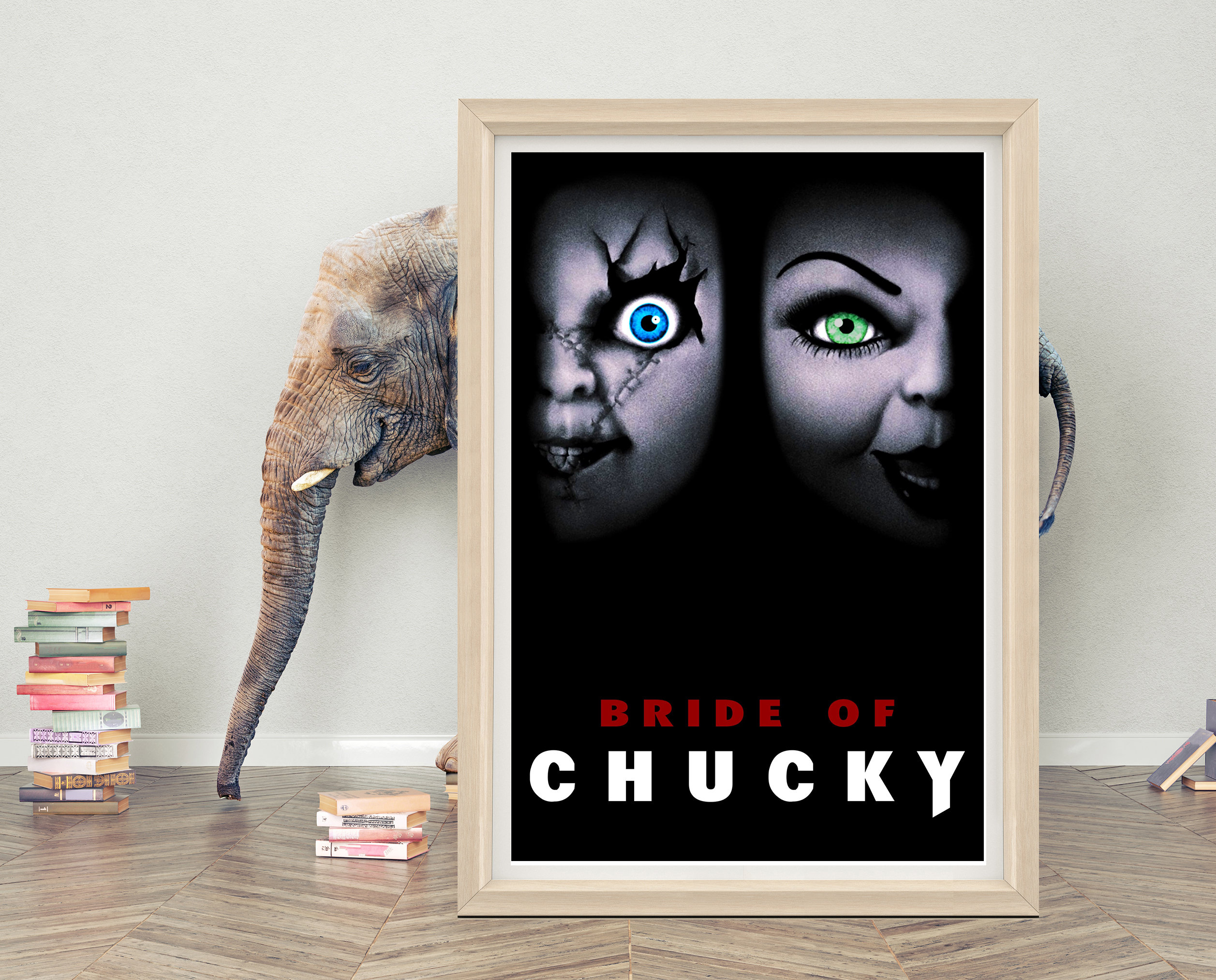 チャッキー ポスターアート Bride of Chucky 額縁 キラキラ 大判 Chucky poster - Etsy 日本