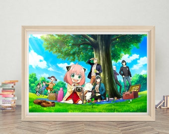 Affiche d'anime SPY x FAMILY | Affiche de la série télévisée japonaise Spy x Family | Poster en toile de haute qualité pour cadeau | A1/A2/A3/A4/A5