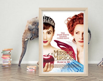 Mirror Mirror Movie Poster Wall Art | Mirror Mirror Classic Movie Poster | High Quality Canvas Cloth Poster