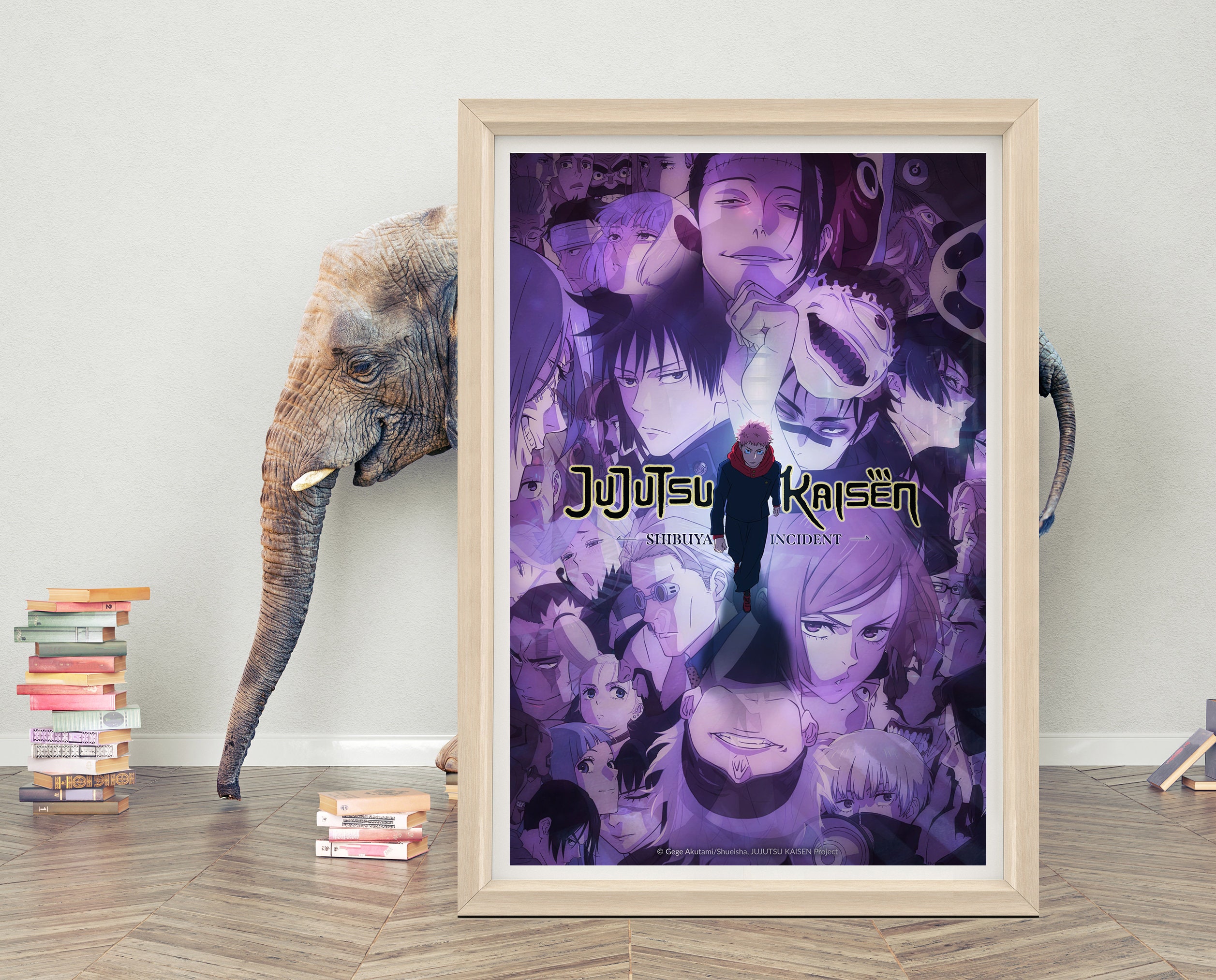 Jujutsu Kaisen Season 2 AnimePoster Wall Art | 2023 Minimalist Movie Poster | High Quality Canvas Cloth Poster | Classic Anime Poster Print
