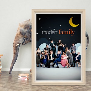 Modernes Familienfilm Poster | Moderne Familie Classic TV Poster | Hochwertige Leinwand Film Poster für Geschenk | A1/A2/A3/A4/A5