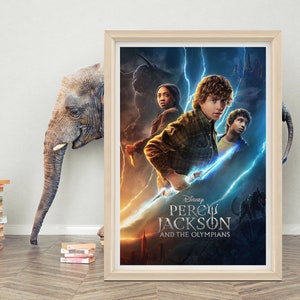 Percy Jackson und die Olympier (2023) Film Poster | Percy Jackson Poster | Hochwertiges Canvas-Tücher Tuch | A1/A2/A3/A4/A5/27x40''