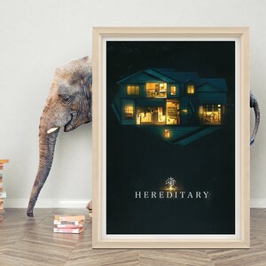 Poster del film Hereditary Wall Art / Poster del gioco minimalista / Poster in tela di alta qualità / Stampa poster Hereditary