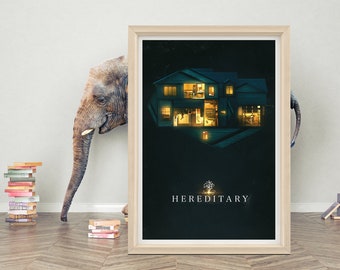 Hereditary Movie Poster Wall Art | Minimalist Game Poster | High Quality Canvas Cloth Poster | Hereditary Poster Print