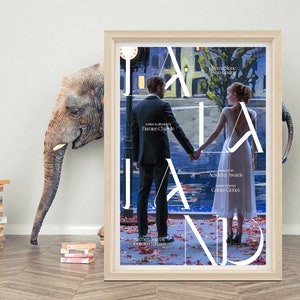 LA LA LAND Poster Wandkunst | 2023 Film Poster | Hochwertige Leinwand Poster | Emma Stone Classic Film Poster Print