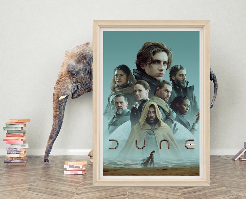 Dune filmposter kunst aan de muur Canvasdoek van hoge kwaliteit Dune 2 klassieke filmposter afdrukken D