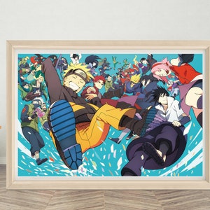 Naruto Anime Poster | Naruto Japanische Anime TV Serie Poster | Hochwertige Leinwand Poster für Geschenk | A1/A2/A3/A4/A5