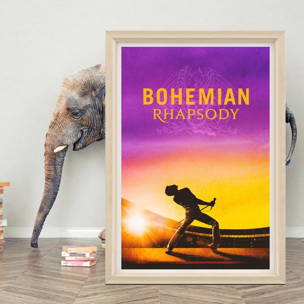 Boho Rhapsody Poster Wandkunst | 2023 Filmplakat | Hochwertiges Canvas-Tuch | Klassischer Filmplakatdruck