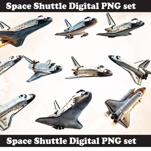 Space Shuttle PNG | Printable DIY template htv  | sublimation file (Digital Download) l Last Minute gift