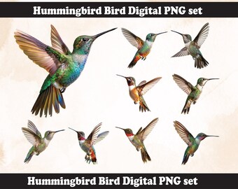 Colibrí PNG / Plantilla DIY imprimible htv / archivo de sublimación (Descarga digital) l Regalo de último minuto