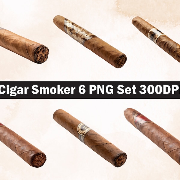 Cigar smoking PNG Sublimation Design,Cigar png,Cigar illustration,Digital Download,Png Sublimation,Cigar smoking png,Cigar smoke png,