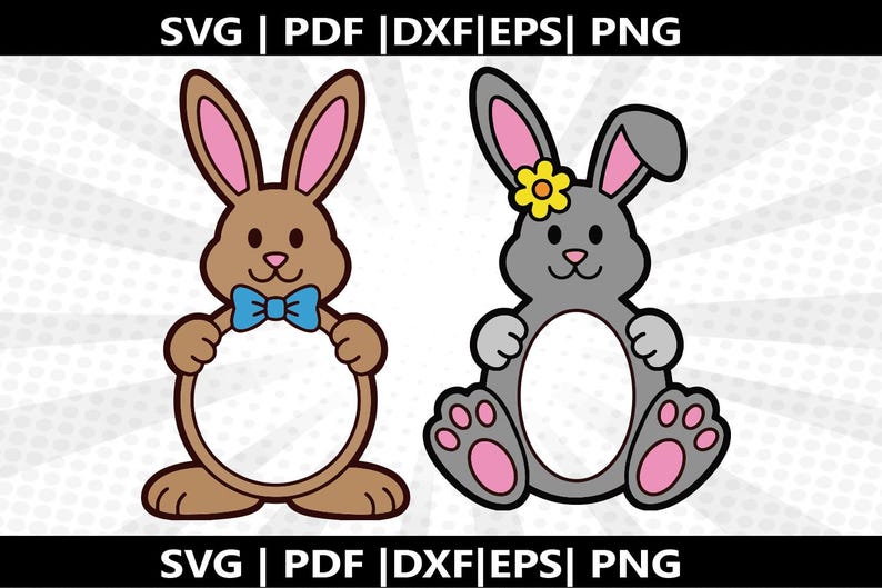 Bunny Candy Holder SVG Bundle | Easter Cricut & Silhouette Cut Files ...