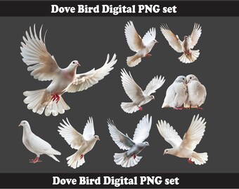 Colombe mariage PNG | Modèle DIY imprimable HTV | fichier de sublimation (téléchargement numérique) l Cadeau de dernière minute