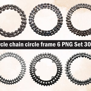 Bicycle chain circle frame PNG Sublimation Design,circle frame png,circle frame illustration,Png Sublimation,Chain link Circle,Bicycle Png