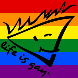 Life Is Gay - 3&quot; Sticker