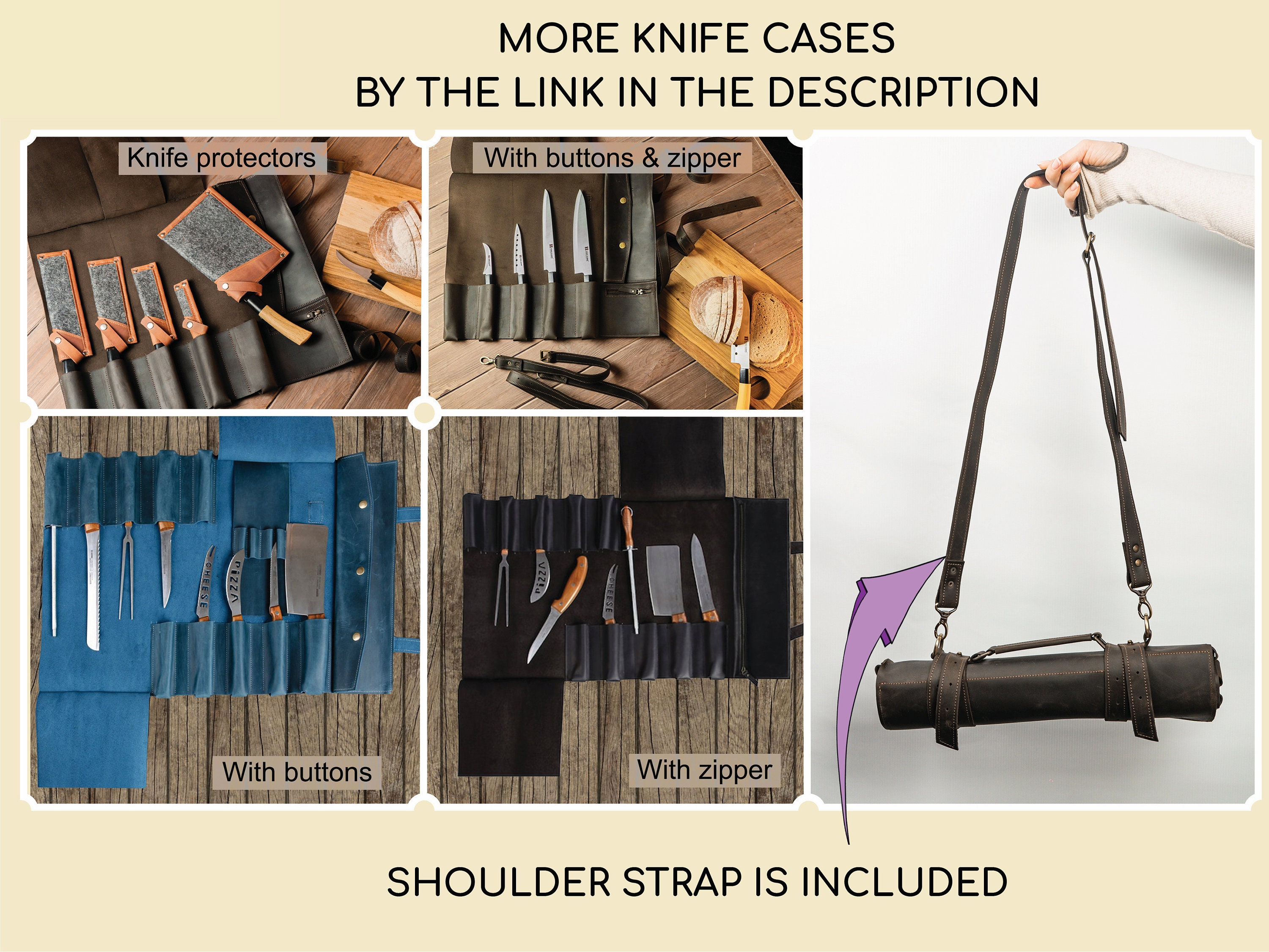 Leather Knife Cover, Knife Sheath, Handmade Knife Sheath,chef Knife