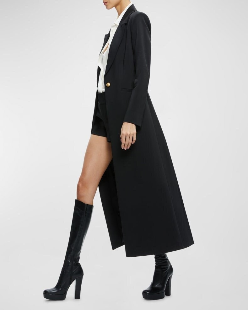 Weatherproof Long Blazer Black