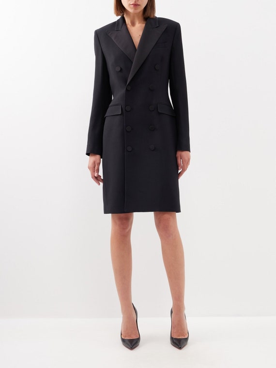 black blazer dress amazon – Custom Tuxedo Cocktail Outfit AU Size:6 Category_Evening & Formal Gowns Structured Shoulder Halter Tuxedo Bust 38 inch /