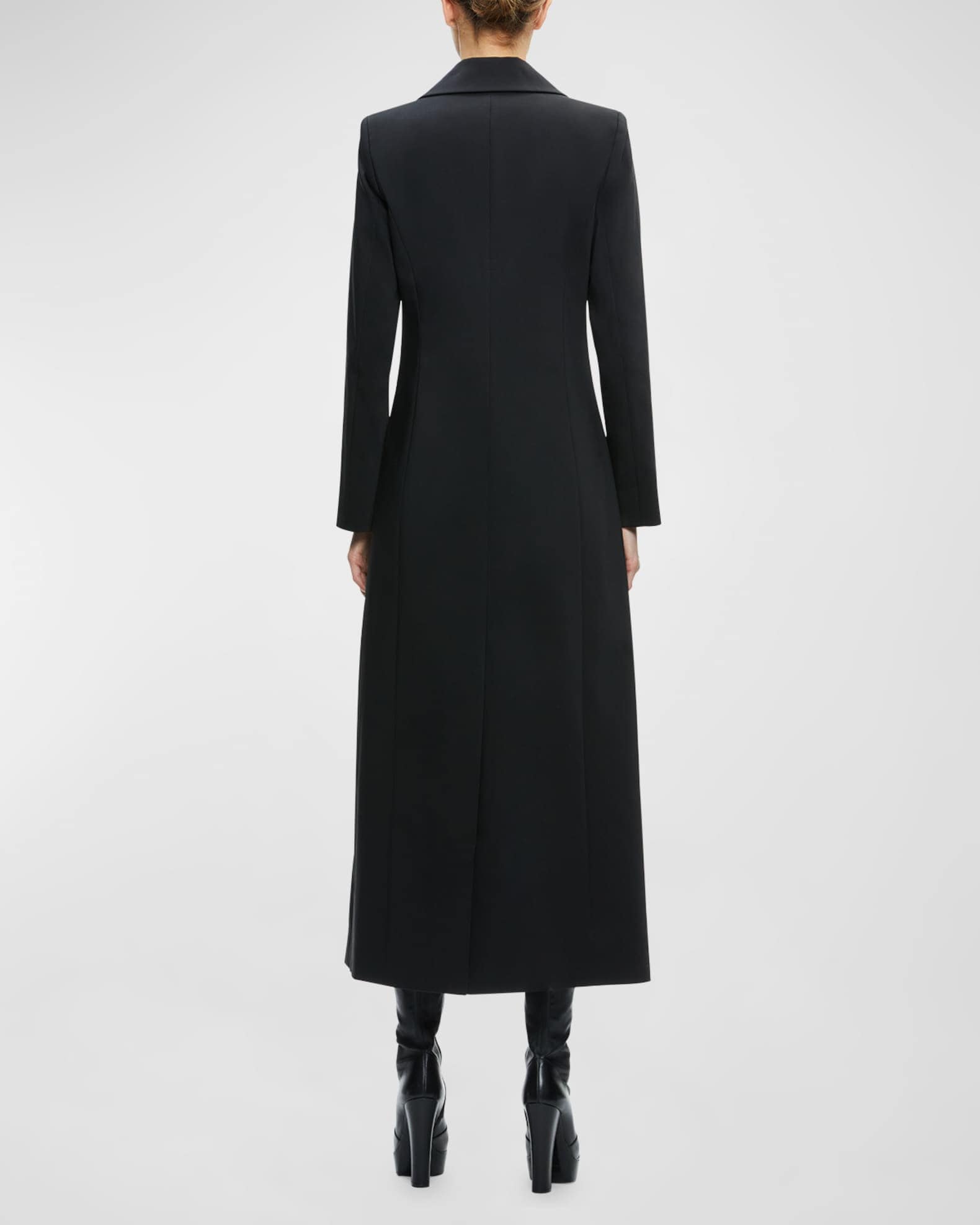 long black dress jacket womens Modern Tailored Long Blazer Dress Black XL