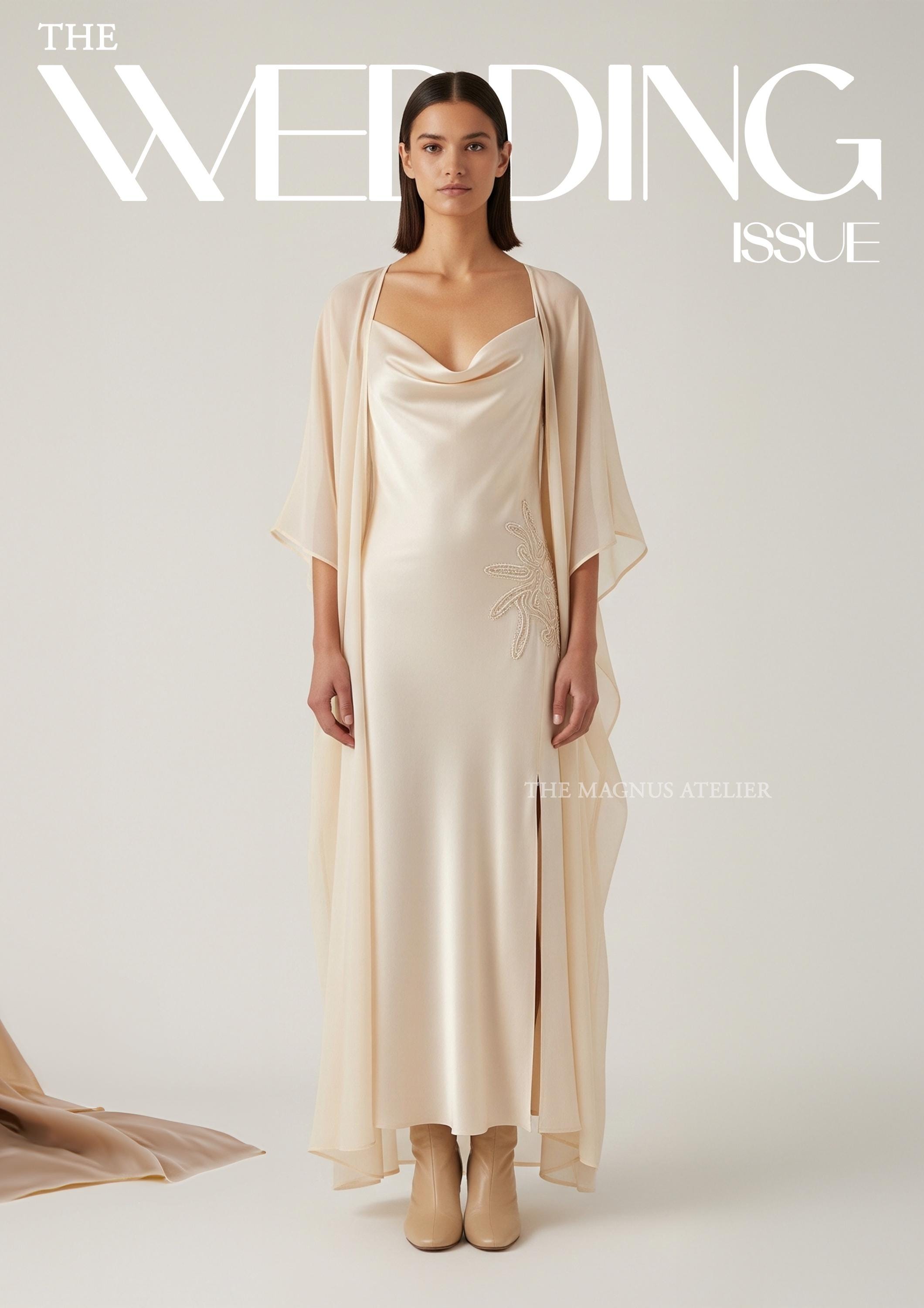 Satin Champagne Cowl Neck Dress - Etsy