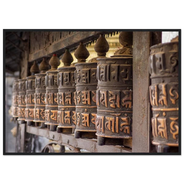 Nepalese prayer wheels