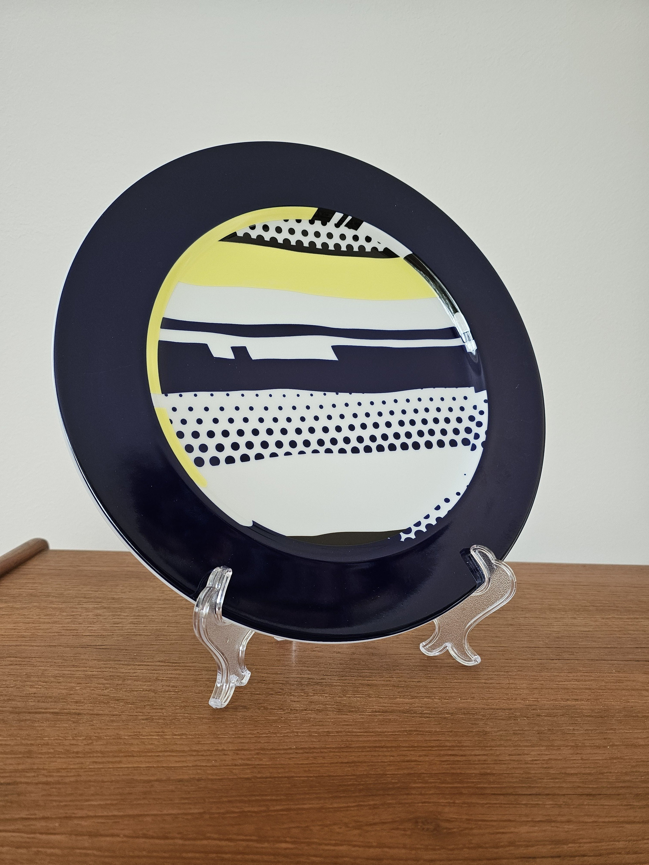 Roy Lichtenstein Rosenthal Ceramic Plate, Limited Edition Pop Art