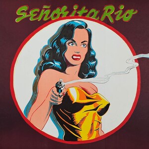 Mel Ramos Original 60&#39;s limited edition pop art lithograph titled &#39;Señorita Rio&#39;, iconic wall art piece