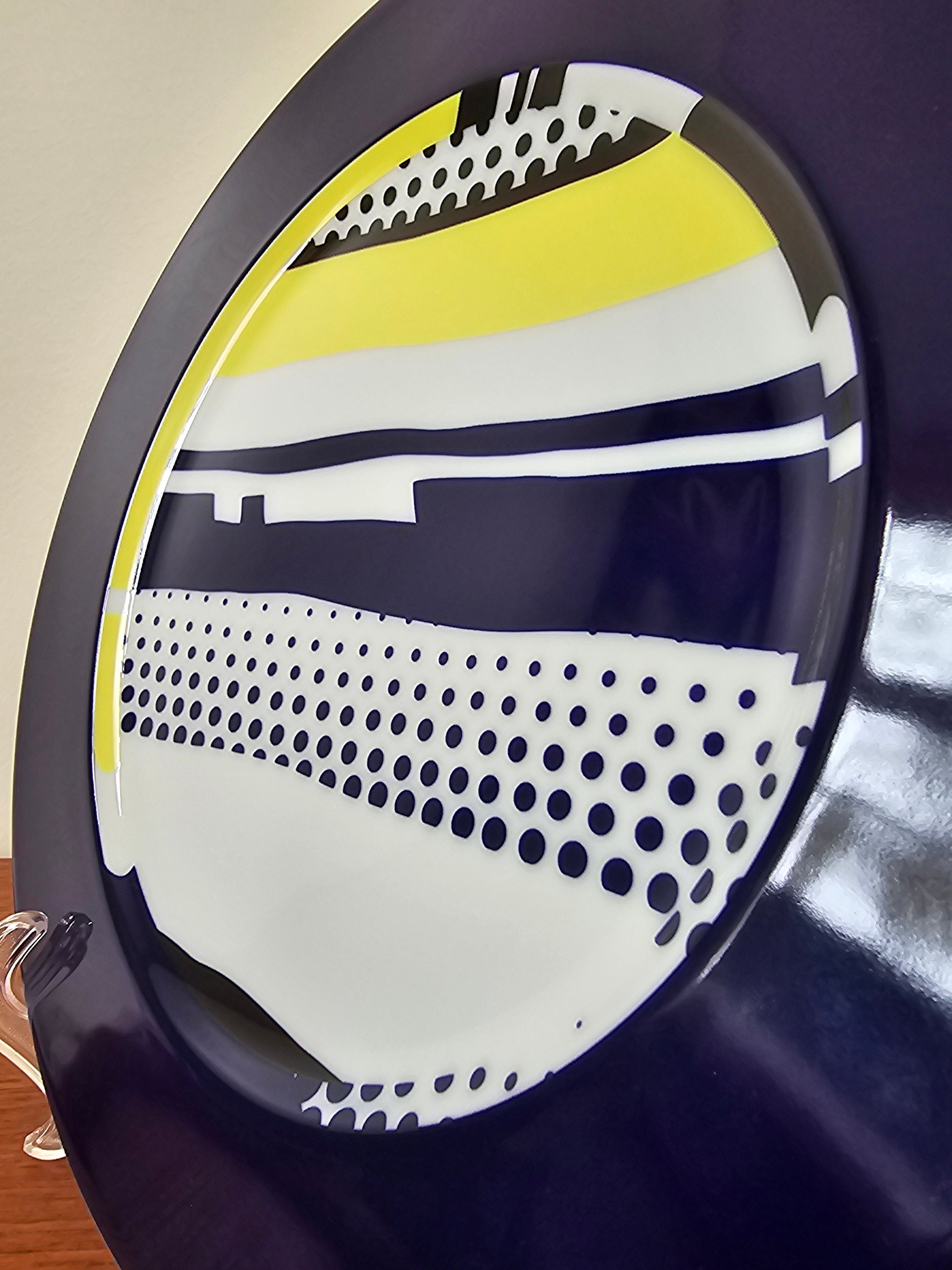 Roy Lichtenstein Rosenthal Ceramic Plate, Limited Edition Pop Art