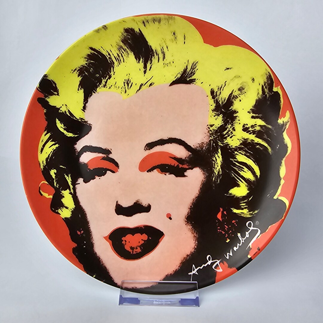 Vintage Andy Warhol Marilyn Monroe Porcelain Plate, Limited