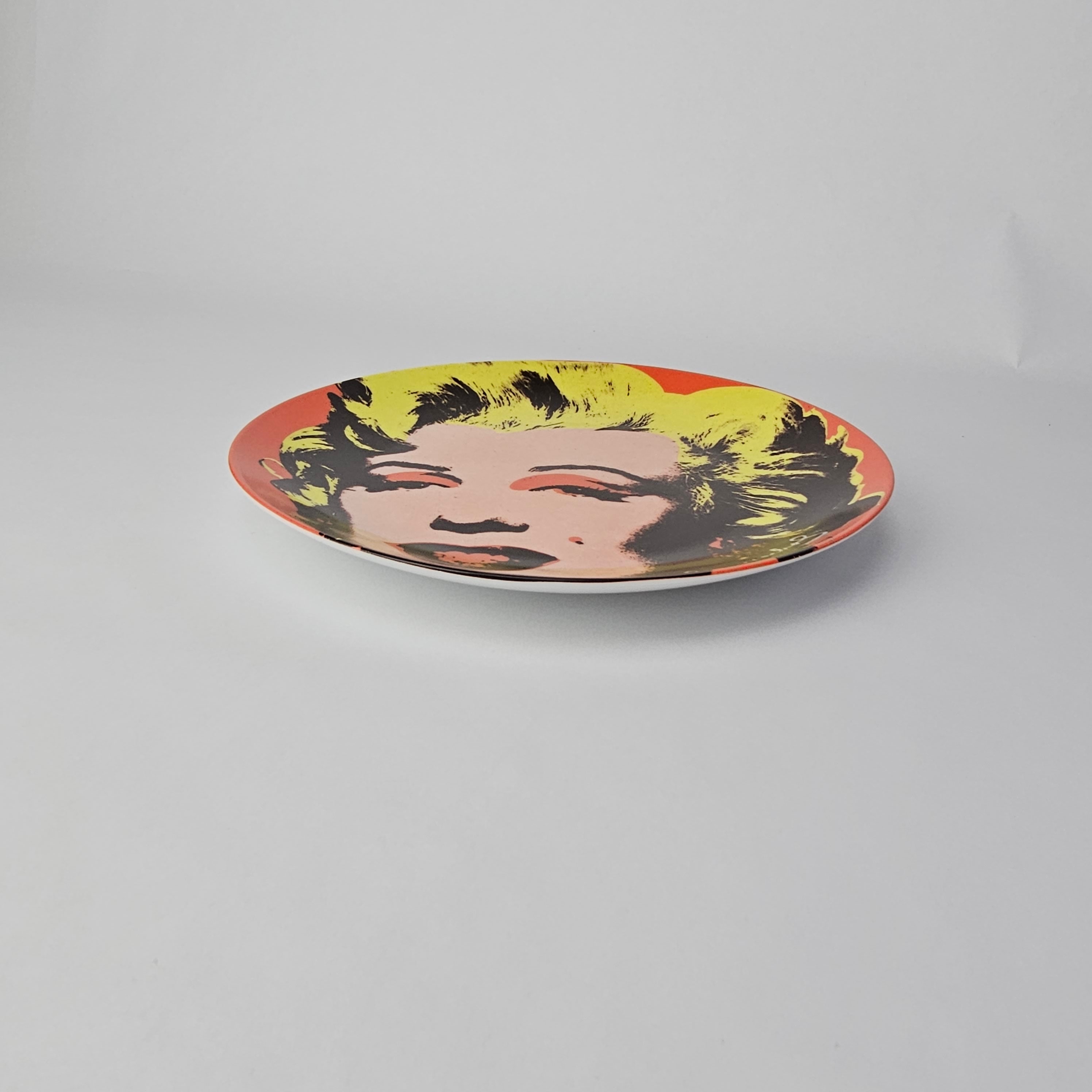 Vintage Andy Warhol Marilyn Monroe Porcelain Plate, Limited