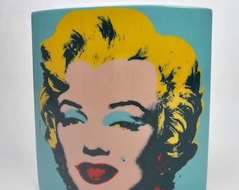 Vintage Andy Warhol Marilyn Monroe Rosenthal Vase, Pop Art Decor