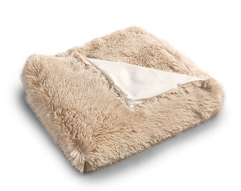 Coperta Shaggy 200x150 cm Peluche in velluto vari colori