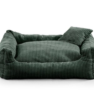 SOFT STRIPE Hundebett-Sofa für Hunde und Haustiere Grün