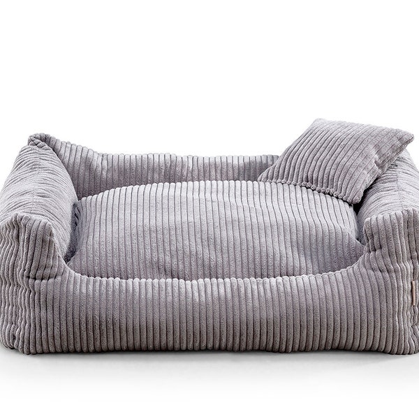 SOFT STRIPE Canapé-lit pour chien confortable pour animaux de compagnie
