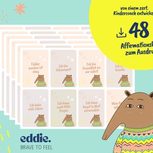 Creative Affirmation Cards for Kids - PDF Download Mindfulness Encouragement Cards - Inspire Positive Growth & Confidence