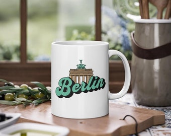 Berlin coffee mug, Brandenburg Gate mug, Berlin gift, Berlin mug with Brandenburg Gate, travel mug, souvenir gift Berlin