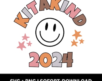 Plotter file Kitakind 2024, kindergarten 2024, kindergarten svg, children's t-shirt, daycare t-shirt, kindergarten start t-shirt, daycare start 2024