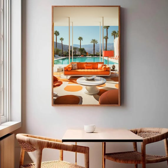 Retro Chic Oasis: Mid-century Modern Palm Springs-inspired Home