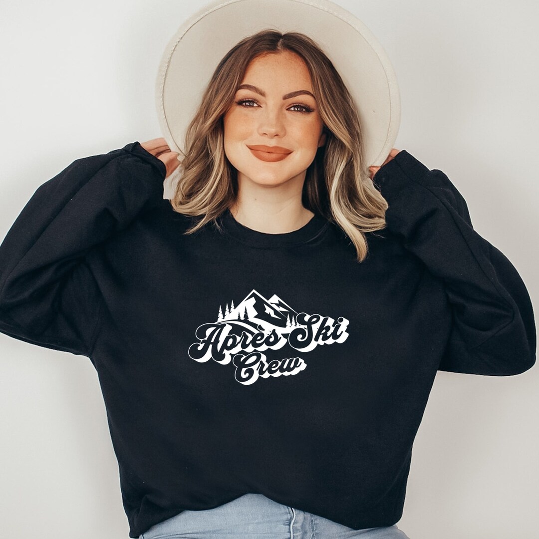 Apres Ski Sweatshirt Apres Ski Crew Ski Pullover Winter Etsy