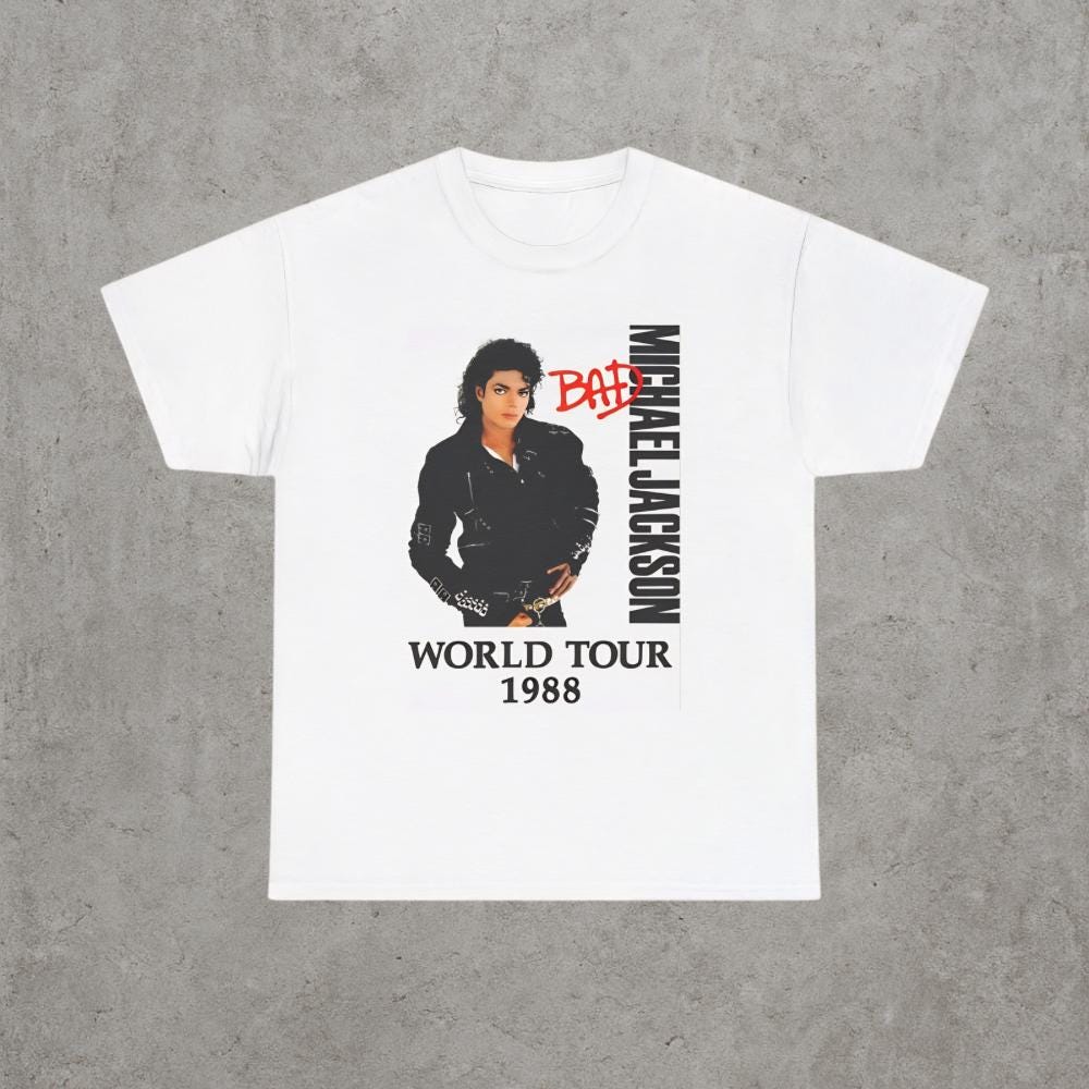 Michael jackson bad tour shirt - Etsy 日本