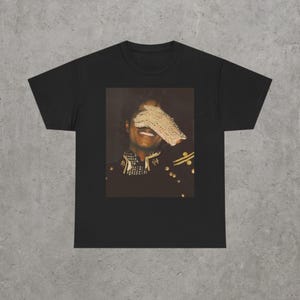 Michael Jackson Shiny Glove Eyes Covered T-Shirt | Pop Icon Graphic Tee