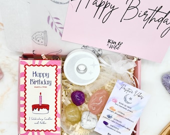 Make a Wish Birthday Gift Set with Mini Spell Candles and Crystals