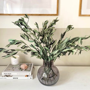 Preserved Olive Stems, Dried Flower Bouquet, Olive Branch, Eucalyptus Leaves, Green Dried Flowers, New Home Gift, Preserved Bouquet