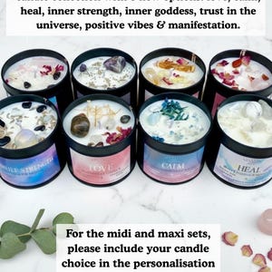 Spiritual Mug Gift Set Spiritual Gift Pamper Gift Box for Her Pamper Hamper Crystal Candle Crystal Gift Box Birthday Gift for Her image 4