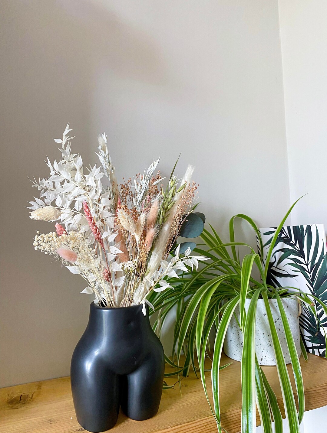 Body Vase Female Form Dried Flowers With Vase Set Booty Vase Gifts for